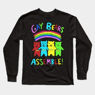 Gay Bears Assemble! Long Sleeve T-Shirt